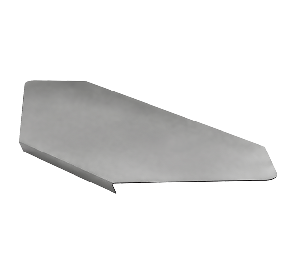 Крышка угла горизонтального 90' SKYG90*500*0,8 ZN
