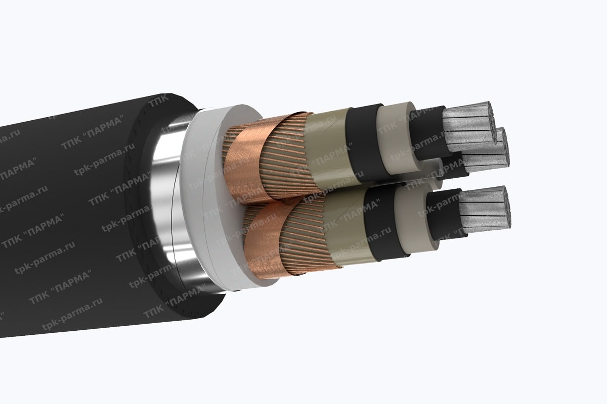 Фотография провода Кабель АПвПу2гж 3х240/70 - 20кВ